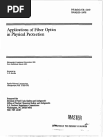 Applications Fiber Optics in Physical Protection: SAND93-2478