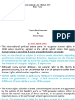 International Law - II (Law 165) Unit-V (C) : Prepared and Presented by Manish Nepal