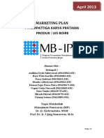 Marketing Plan PT. Empattiga Karya Pratama (Les Boire)