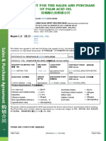 Agreement For The Sales And Purchase Of Palm Acid Oil: Seller 甲方（卖方）: Long Hua Opgt (M) Sdn Bhd