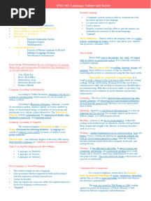 ENG 102 Midterm Reviewer - Language, Culture, and Society