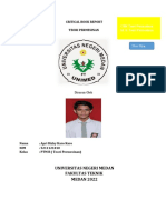 Critical Book Report Teori Permesinan: Universitas Negeri Medan Fakultas Teknik MEDAN 2022