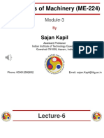 Kinematics of Machinery (ME-224) : Sajan Kapil