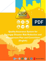 BDRRM Plan Template Quality Assurance System For Barangay Disaster Risk Reduction and Management Plan and Committee