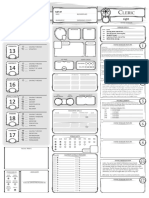 Cleric Sheet