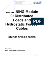 LEARNING Module 9: Distributed Loads and Hydrostatic Forces Cables