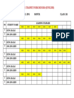 Year 1 Transit Form 2023/2024 (English) : Teacher'S Name: Yew Siau Jing Month: Class: 1M