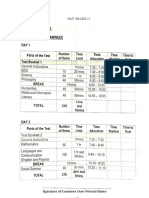 NAT 12 Exam Time Report