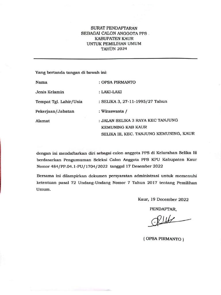 Pendaftaran Perbaikan | PDF