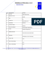 Sources & Solutions Interview Form