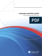 Language Acquisition Guide: (For Use From September 2020/january 2021)