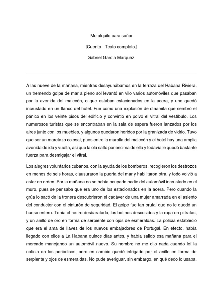 Me Alquilo para Soñar PDF