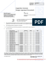 Inspection Services Design Appraisal Document: Document No: Issue Number: Page 1 of 2