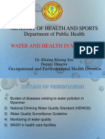 Ministry of Health and Sports Department of Public Health