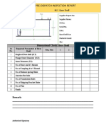 Pre-dispatch-Inspection Report of M.S Base Shell