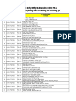 Danh Sách Biểu Mẫu Biên Bản Kiểm Tra: Công tác lắp đặt hệ thống điều hoà không khí và thông gió