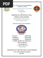 P.E.S. College of Engineering, MANDYA, 571401: Identifying The Android Malware Using Machine Learning Algorithm