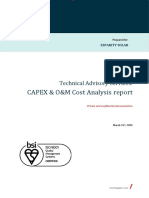 CAPEX & O&M Cost Analysis Report: Technical Advisory Services