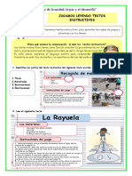 Ficha-Lun-Comun-Bienvenida Jugamos Leyendo Textos Instructivos