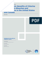 The Economic Benefits of Chlorine Chemistry in Bleaches and Disinfectants in The United States and Canada