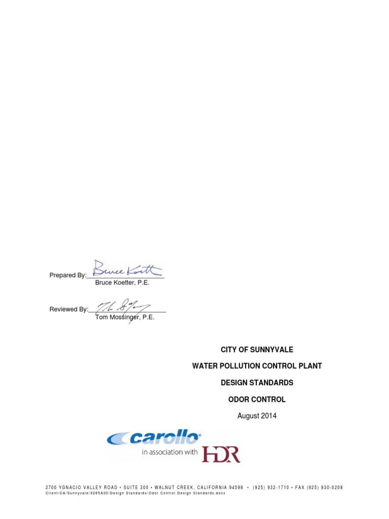 OdorControlDesignStandards_FinalforCity PDF Duct (Flow