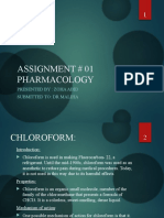 Assignment # 01 Pharmacology: Presented By: Zoha Abid Submitted To: DR Maliha