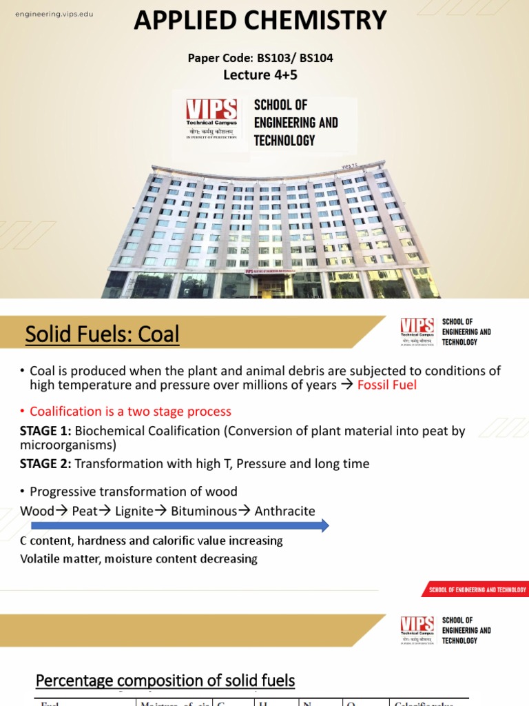 Lecture 4+5 | PDF | Coal | Combustion