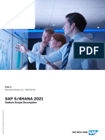 SAP S/4HANA 2021: Feature Scope Description