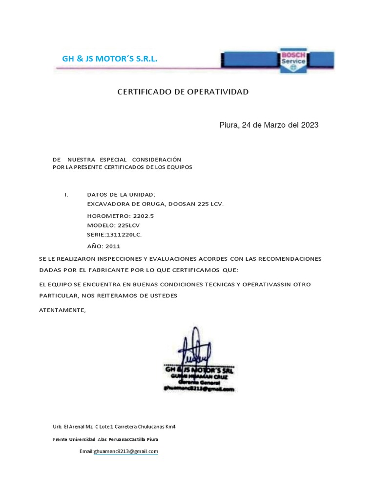 Operatividad | PDF