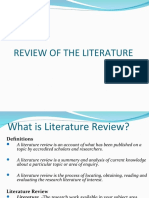 Review of The Literature