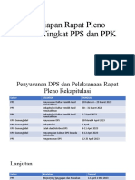 Persiapan Rapat Pleno DPHP Tingkat PPS Dan PPK