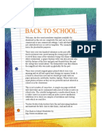 Back to School Tips for Students