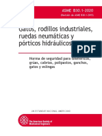 ASME B30.1-2020 Gatos, Rodillos Industriales, Ruedas Neumáticas y Pórticos Hidráulicos