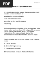 (M. Renfors) (Report) Synchronisation in Digital Receivers