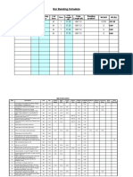 Bar Bending Schedule