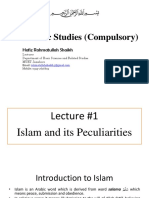 Islamic Studies (Compulsory) Lecture #1 Introduction to Islam