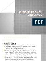 Filosofi Promosi Kesehatan: by Fatkhuriyanto, SST