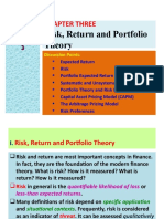 Risk, Return and Portfolio Theory: Chapter Three