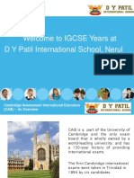 Welcome To IGCSE Years at D Y Patil International School, Nerul