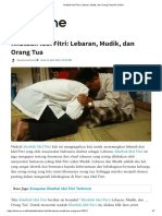 Khutbah Idul Fitri_ Lebaran, Mudik, dan Orang Tua _ NU Online