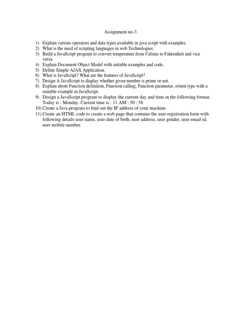 Assignment 3 | PDF