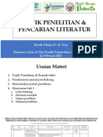 Topik Penelitian & Literatur Review