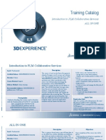 Training Catalog: Introduction To PLM Collaborative Services All in One