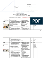 X 2h 30 H Semestrul II-19 Saptamani (+) 38 H: Planificare Calendaristică La Disciplina Limba Franceză Clasa A Vi-A, L2