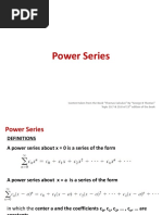 Topic 18 - Power Series