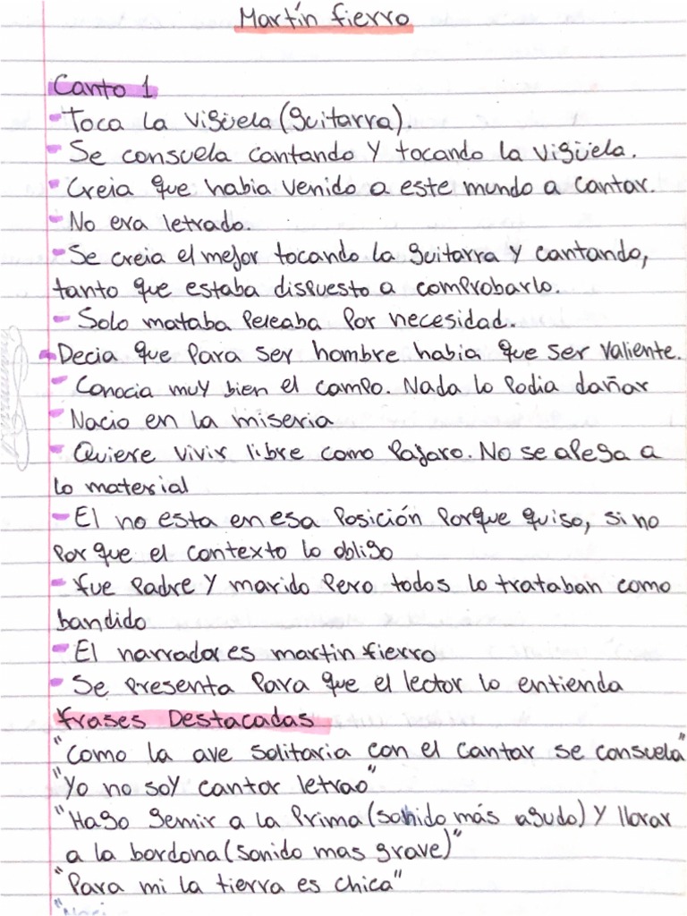 Martin Fierro Resumen Canto 1 Pdf