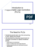 Introduction To Programmable Logic Controllers (PLC'S)