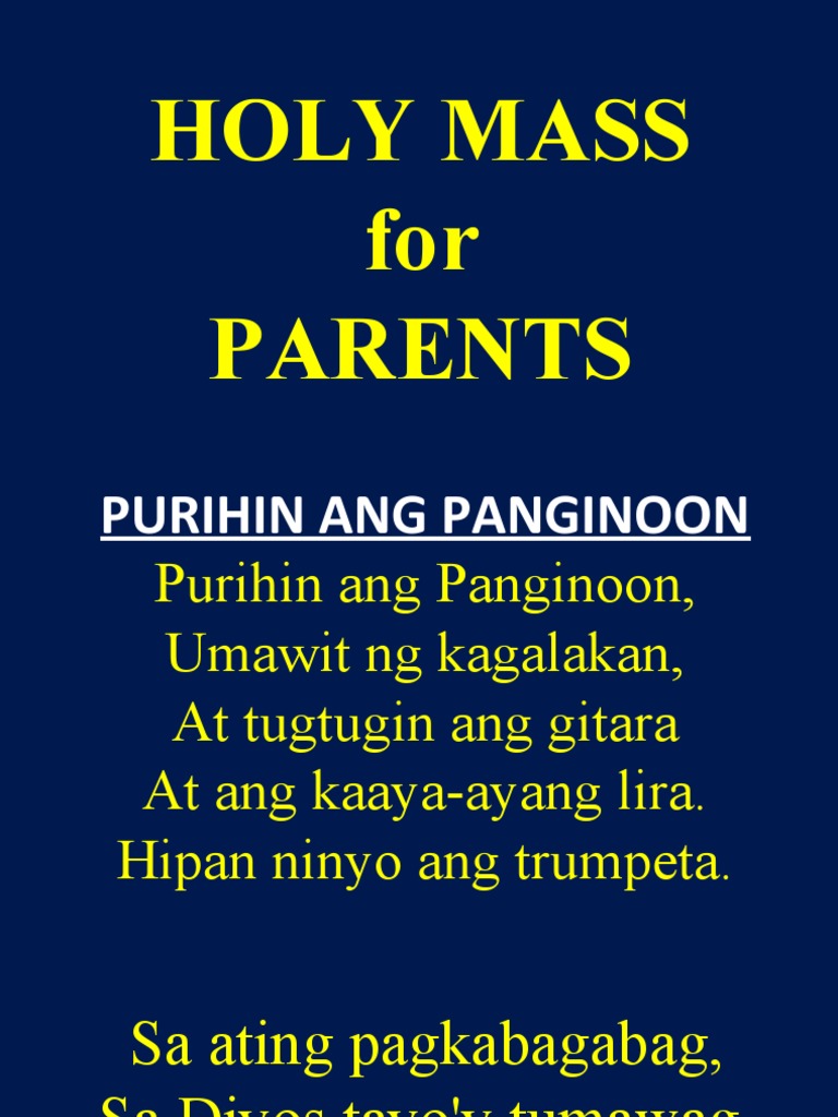 Parents Reco Mass PDF Christian Worship And Liturgy Worship