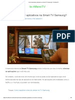 Como Desinstalar Aplicativos Na Smart TV Samsung - BR - AlfanoTV