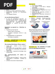 Filipino Psychology Reviewer